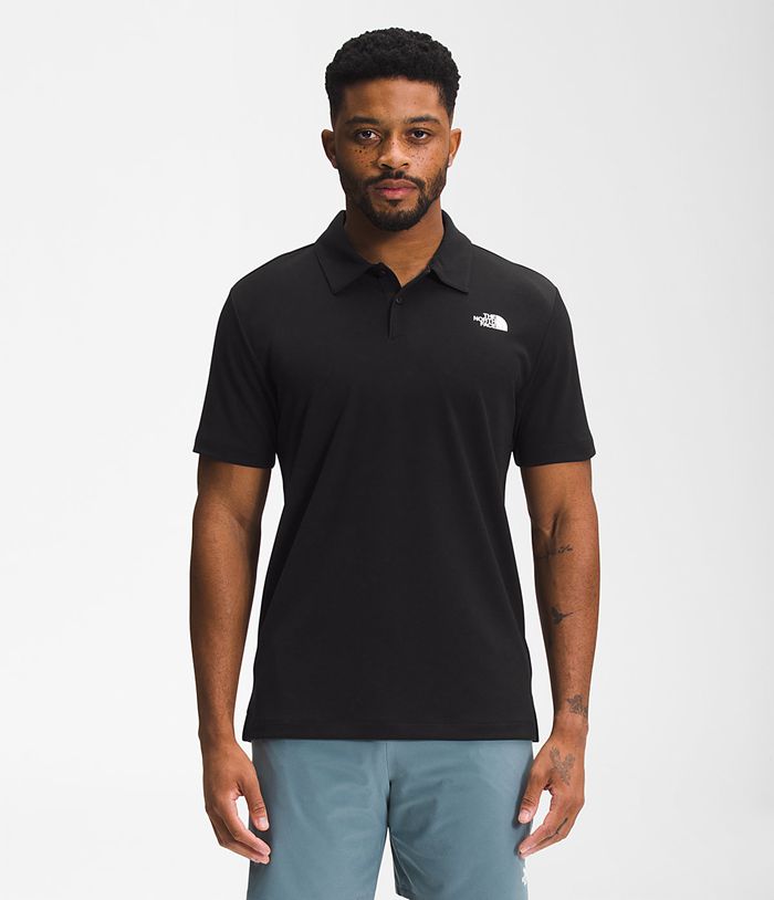 Camiseta The North Face Hombre Wander Polo Negras - Peru 59461MQZB